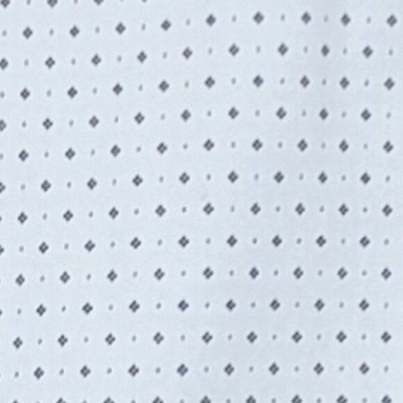 Banana Republic White Navy Dotted Long-Sleeve Tailored Button Down Shirt - 12 - Picture 7 of 7